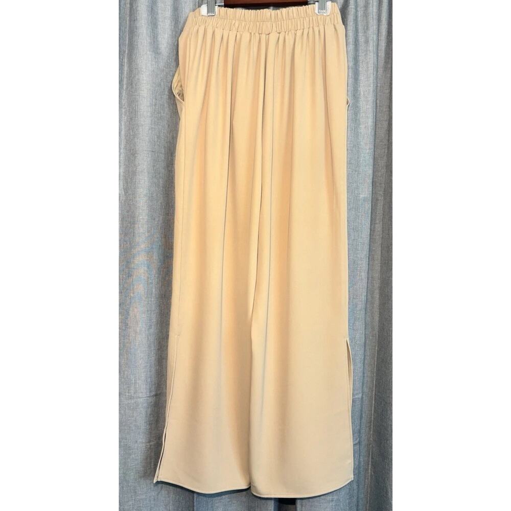 NWT Melloday Ivory/Cream Pull on Elastic Waist Pant Size Small New - Picture 2 of 11